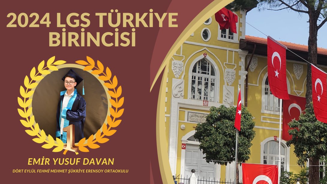 LGS TÜRKİYE BİRİNCİSİ BULDAN'DAN